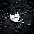 Devil Heart Necklace: Custom Name Necklace