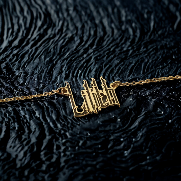 Whispered Remnants: Custom Name Necklace