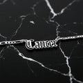 Cancer Zodiac Necklace - Old English Gothic Necklace