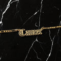Cancer Zodiac Necklace - Old English Gothic Necklace