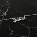 Pisces Zodiac Necklace - Old English Gothic Necklace