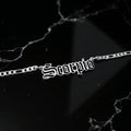 Scorpio Zodiac Necklace - Old English Gothic Necklace