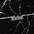 Aries Zodiac Necklace - Old English Gothic Necklace