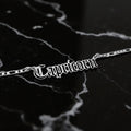 Capricorn Zodiac Necklace - Old English Gothic Necklace