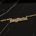 Sagittarius Zodiac Necklace - Old English Gothic Necklace