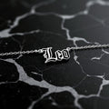 Leo Zodiac Necklace - Old English Gothic Necklace