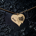 Devils Ribs: Custom Skeleton Heart Necklace
