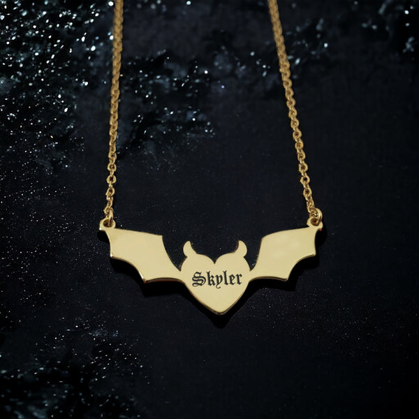 Fallen Angel: Custom Name Necklace