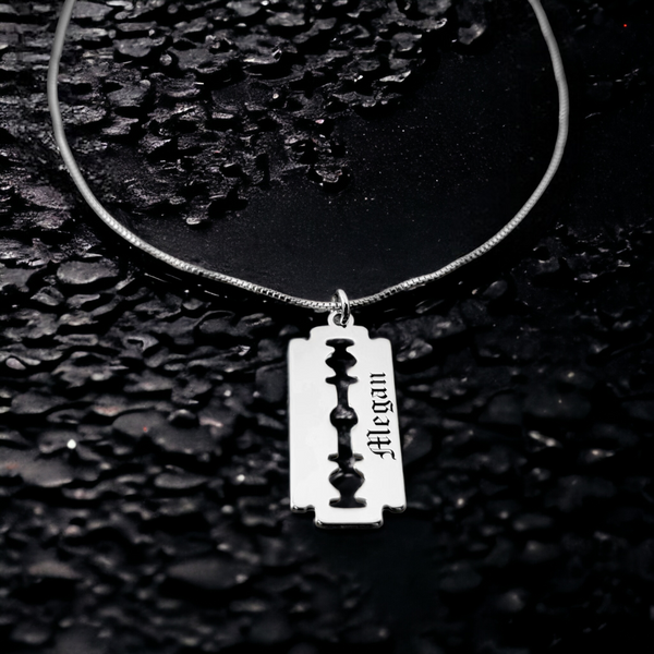 Lethal Elegance: Custom Name Necklace