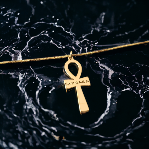 Sacred Engravings: Custom Name Necklace
