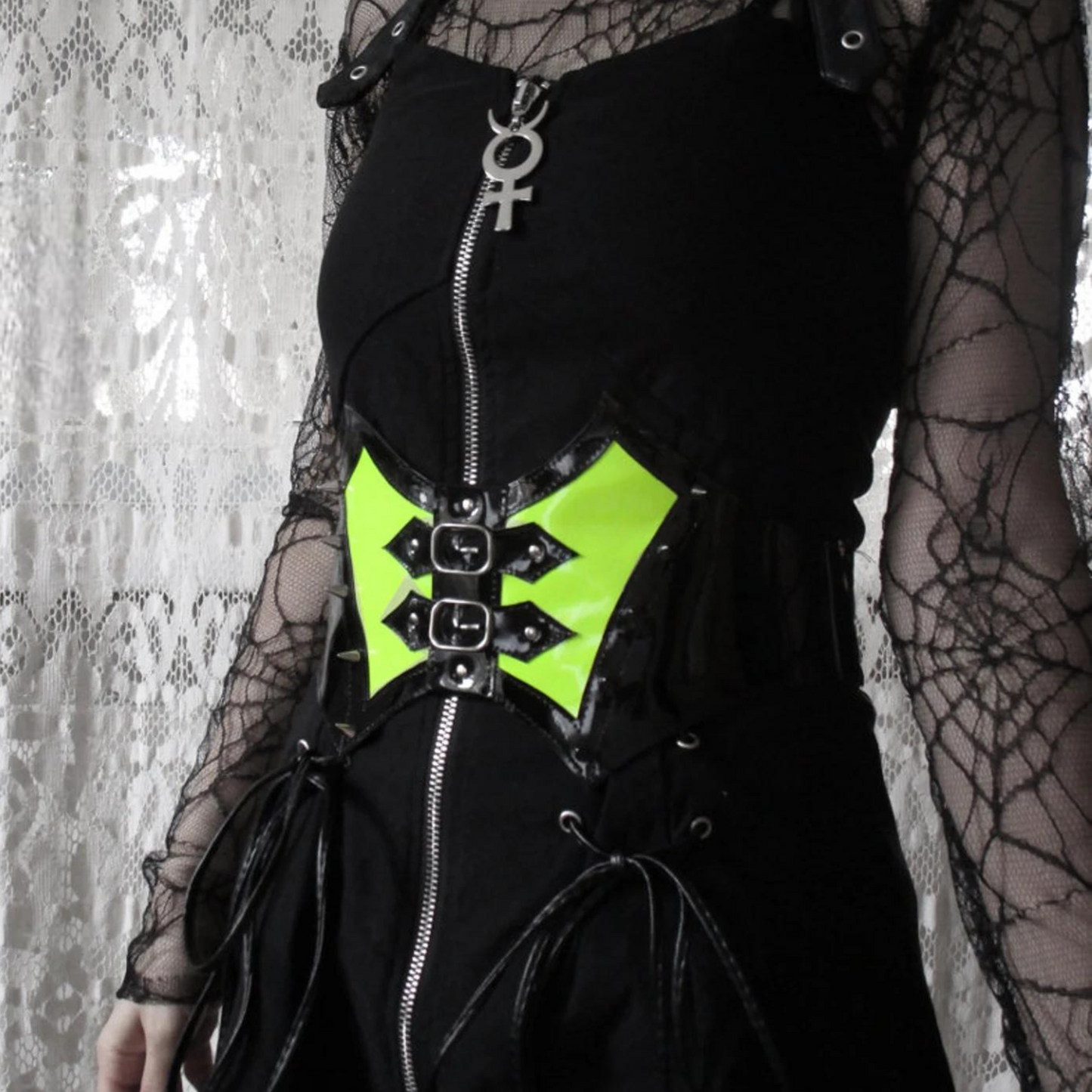 Green Luminescent: Handcrafted Gothic Corset