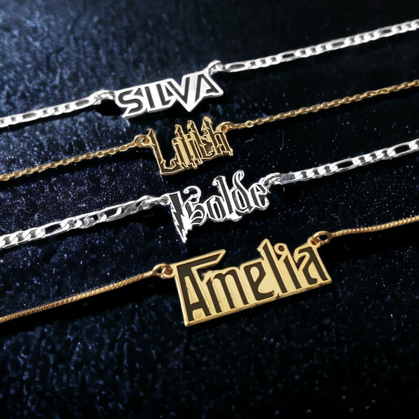 Whispered Remnants: Custom Name Necklace