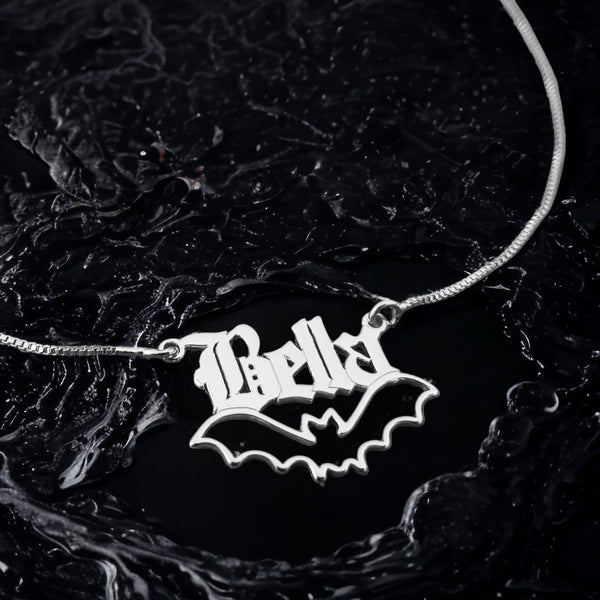 Enigmatic Flight: Custom Name Necklace