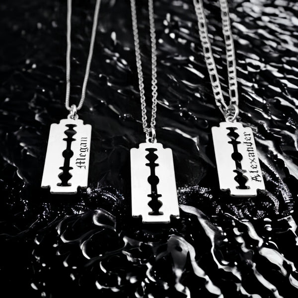 Lethal Elegance: Custom Name Necklace