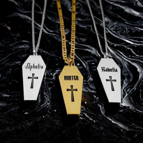 Eternal Rest: Custom Coffin Necklace