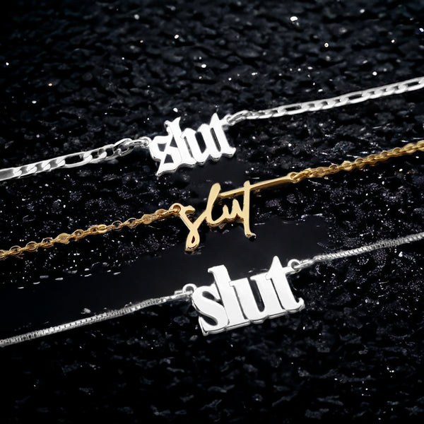 Slut: Gothic "Slut" Necklace