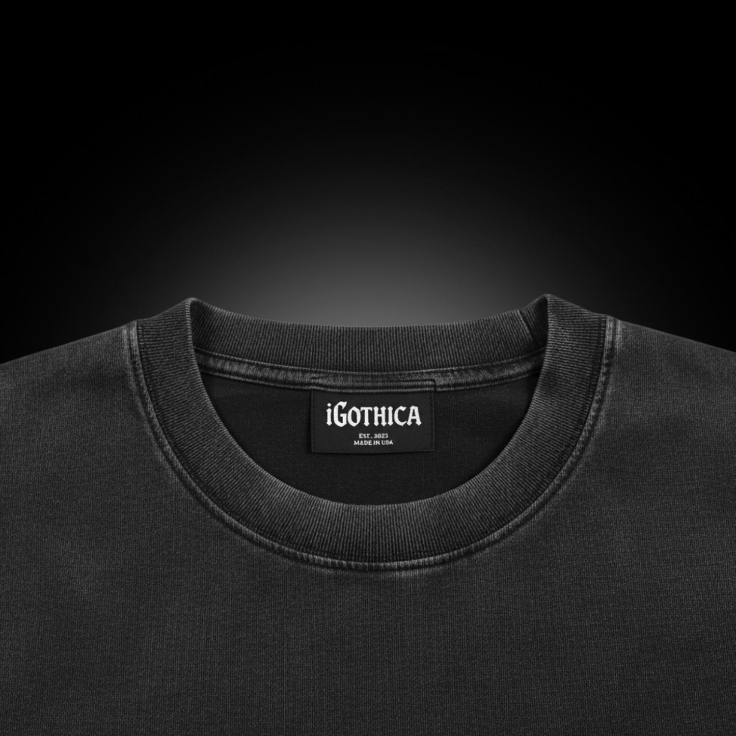 Dark Eclipse Oversized T Shirt Men | Washed Graphic Tee