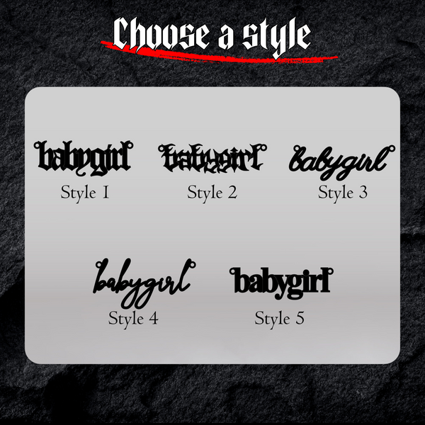 Babygirl: Gothic Babygirl Necklace - iGothica