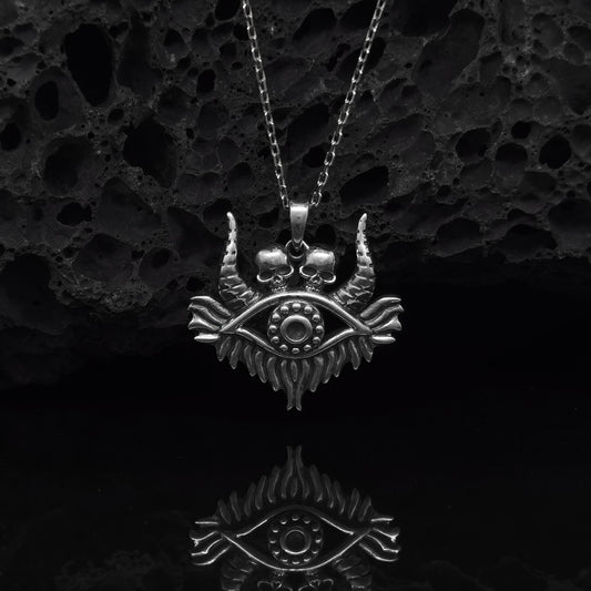 Evil Gaze: Handcrafted Gothic Necklace