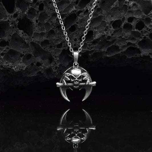 Skeletal Elegance: Handcrafted Gothic Necklace