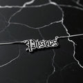 Pisces Zodiac Necklace - Old English Gothic Necklace - iGothica