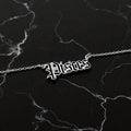 Pisces Zodiac Necklace - Old English Gothic Necklace - iGothica