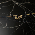 Leo Zodiac Necklace - Old English Gothic Necklace - iGothica