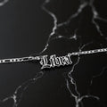 Libra Zodiac Necklace - Old English Gothic Necklace - iGothica