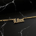 Libra Zodiac Necklace - Old English Gothic Necklace - iGothica