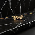 Virgo Zodiac Necklace - Old English Gothic Necklace - iGothica