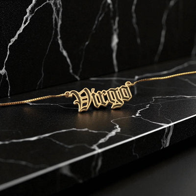 Virgo Zodiac Necklace - Old English Gothic Necklace - iGothica