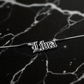 Libra Zodiac Necklace - Old English Gothic Necklace - iGothica