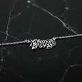 Virgo Zodiac Necklace - Old English Gothic Necklace - iGothica