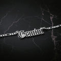 Gemini Zodiac Necklace - Old English Gothic Necklace - iGothica