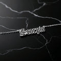 Scorpio Zodiac Necklace - Old English Gothic Necklace - iGothica