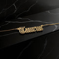Taurus Zodiac Necklace - Old English Gothic Necklace - iGothica