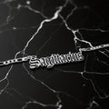 Sagittarius Zodiac Necklace - Old English Gothic Necklace - iGothica