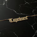 Capricorn Zodiac Necklace - Old English Gothic Necklace - iGothica