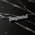 Sagittarius Zodiac Necklace - Old English Gothic Necklace - iGothica