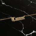 Cancer Zodiac Necklace - Old English Gothic Necklace - iGothica
