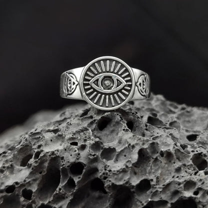 The Eye Of Infinity: Handcrafted Gothic Ring