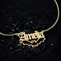 Enigmatic Flight: Custom Name Necklace