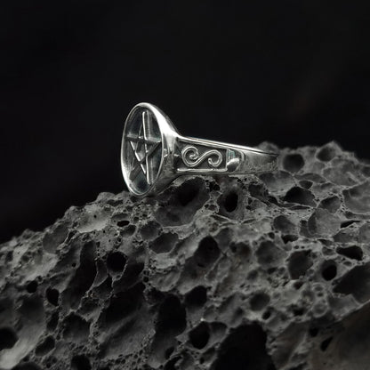 Devils Birthmark: Handcrafted Gothic Ring