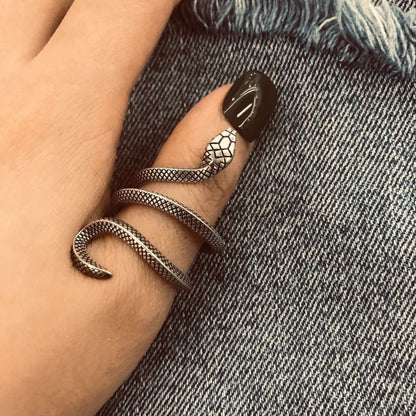 The Python: Handcrafted Gothic Ring