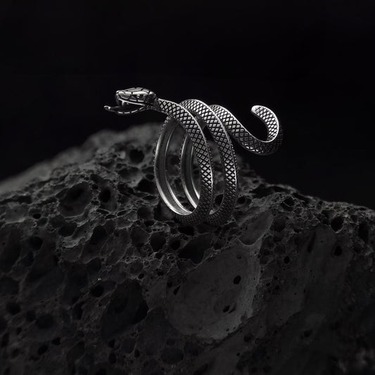The Python: Handcrafted Gothic Ring