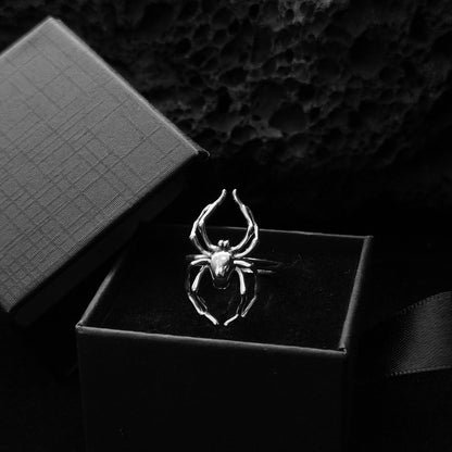 Web of Darkness: Handcrafted Gothic Ring