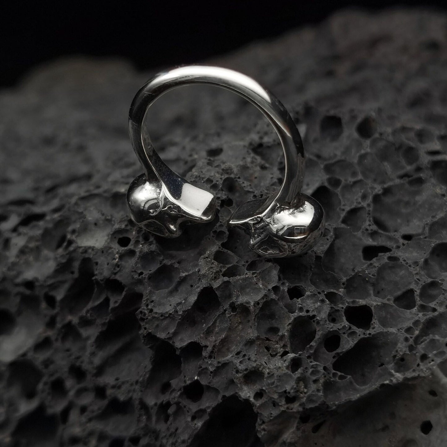 Duality: Handcrafted Gothic Ring