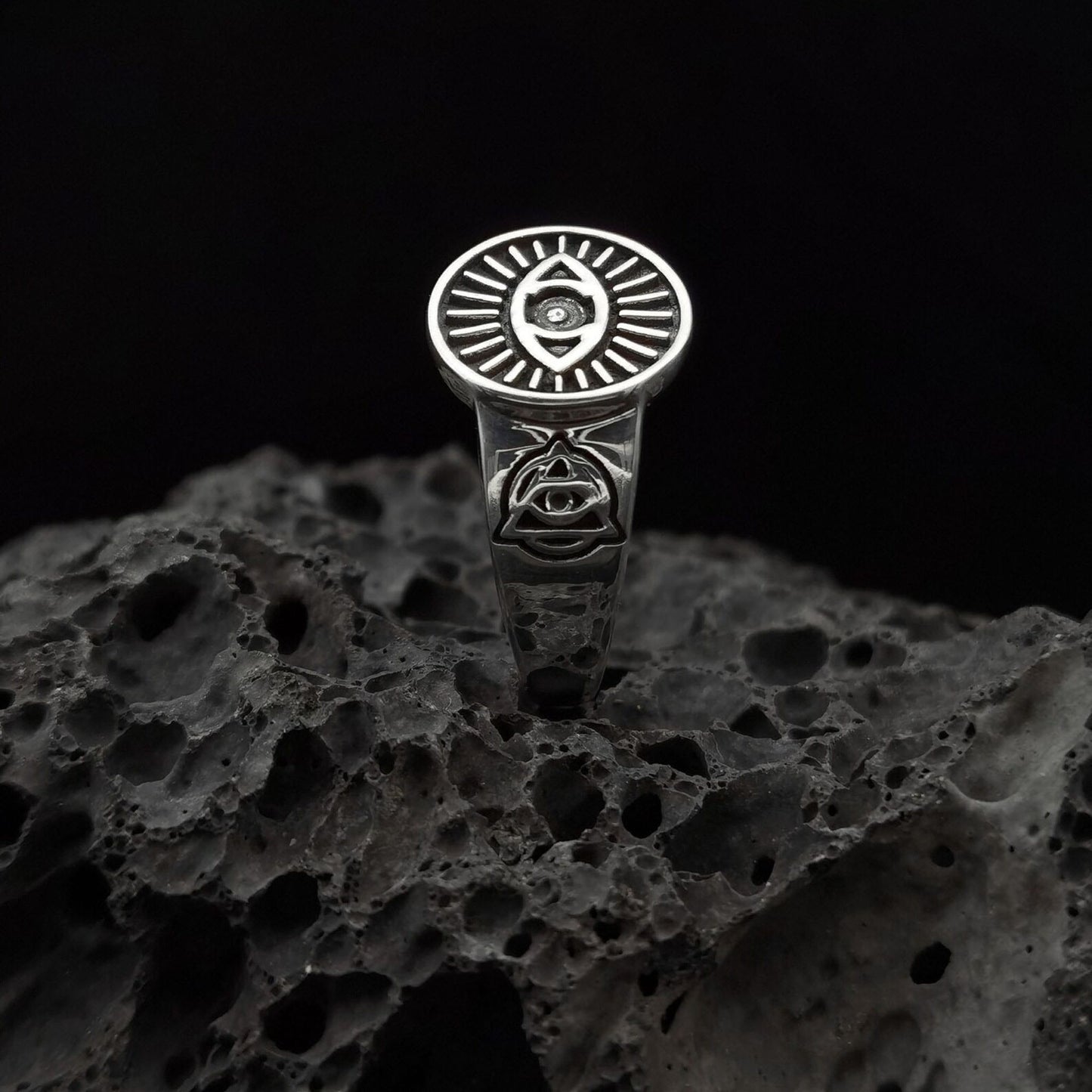 The Eye Of Infinity: Handcrafted Gothic Ring