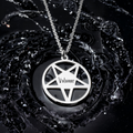 Pentagram Whispers: Custom Name Necklace