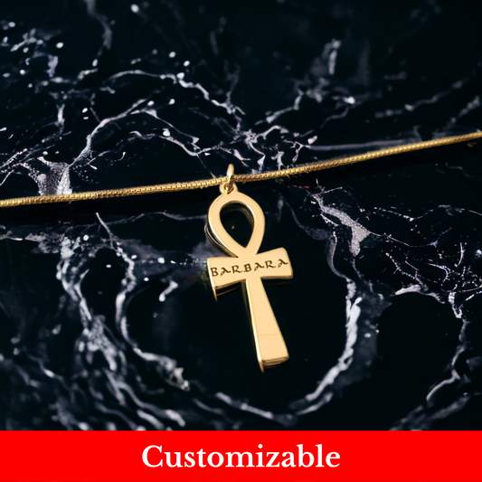 Sacred Engravings: Personalized Cross Name Necklace